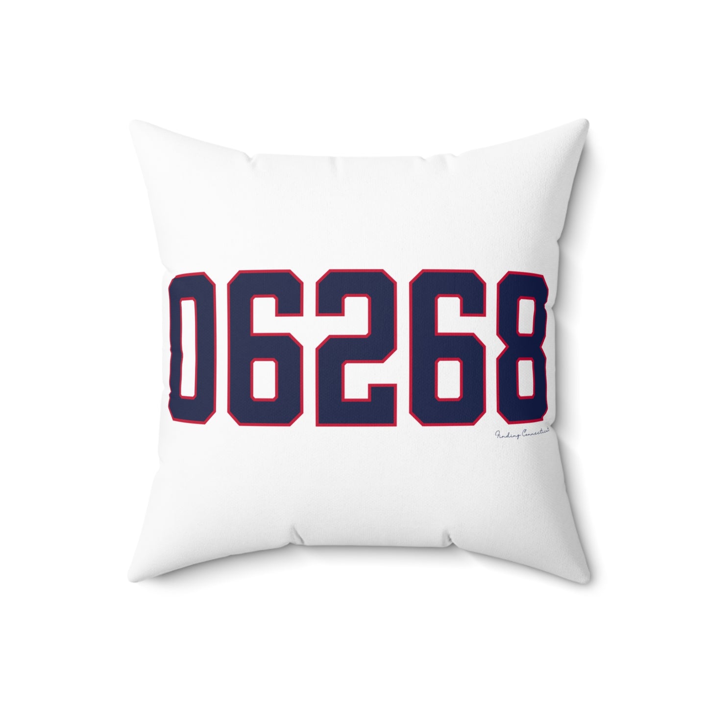 06268 Storrs Connecticut Zip Code Spun Polyester Square Pillow