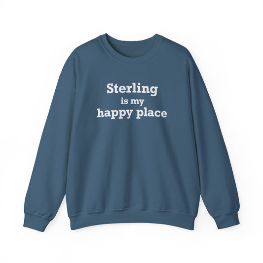 Sterling is My Happy Place  Unisex Heavy Blend™ Crewneck Sweatshirt
