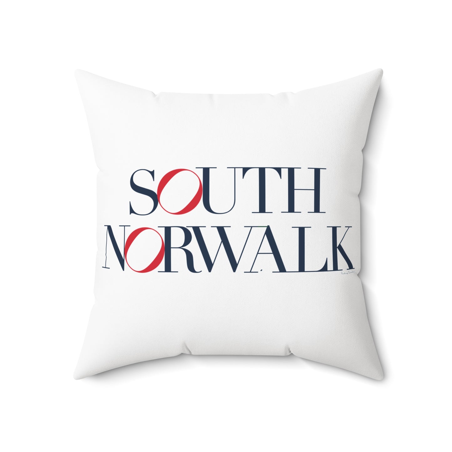 41 Tilt South Norwalk Spun Polyester Square Pillow