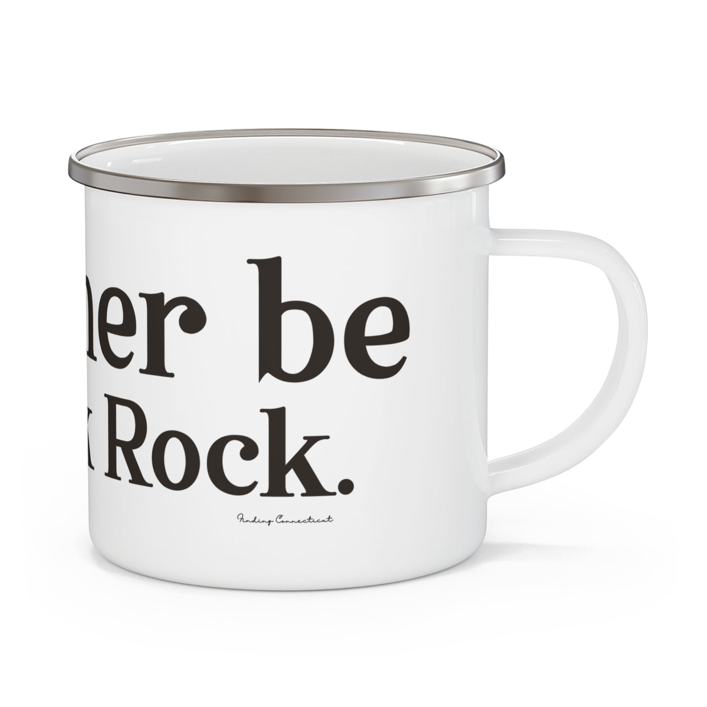 I’d rather be in Black Rock Enamel Camping Mug