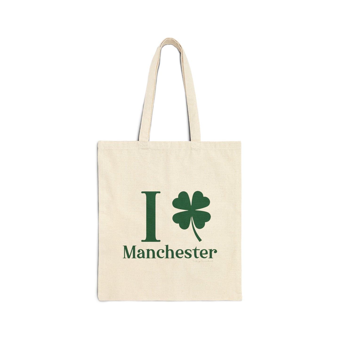I Clover Manchester Cotton Canvas Tote Bag