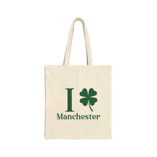 I Clover Manchester Cotton Canvas Tote Bag