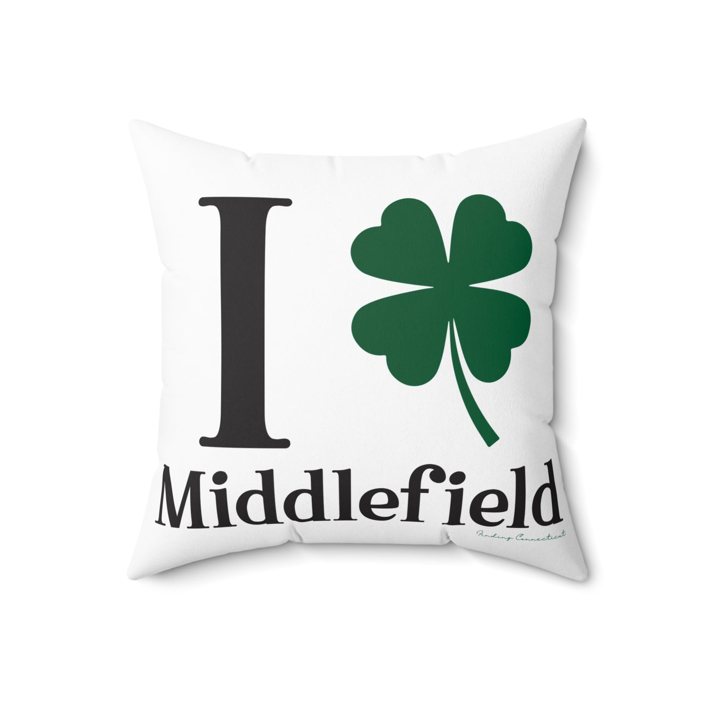 I Clover Middlefield Spun Polyester Square Pillow