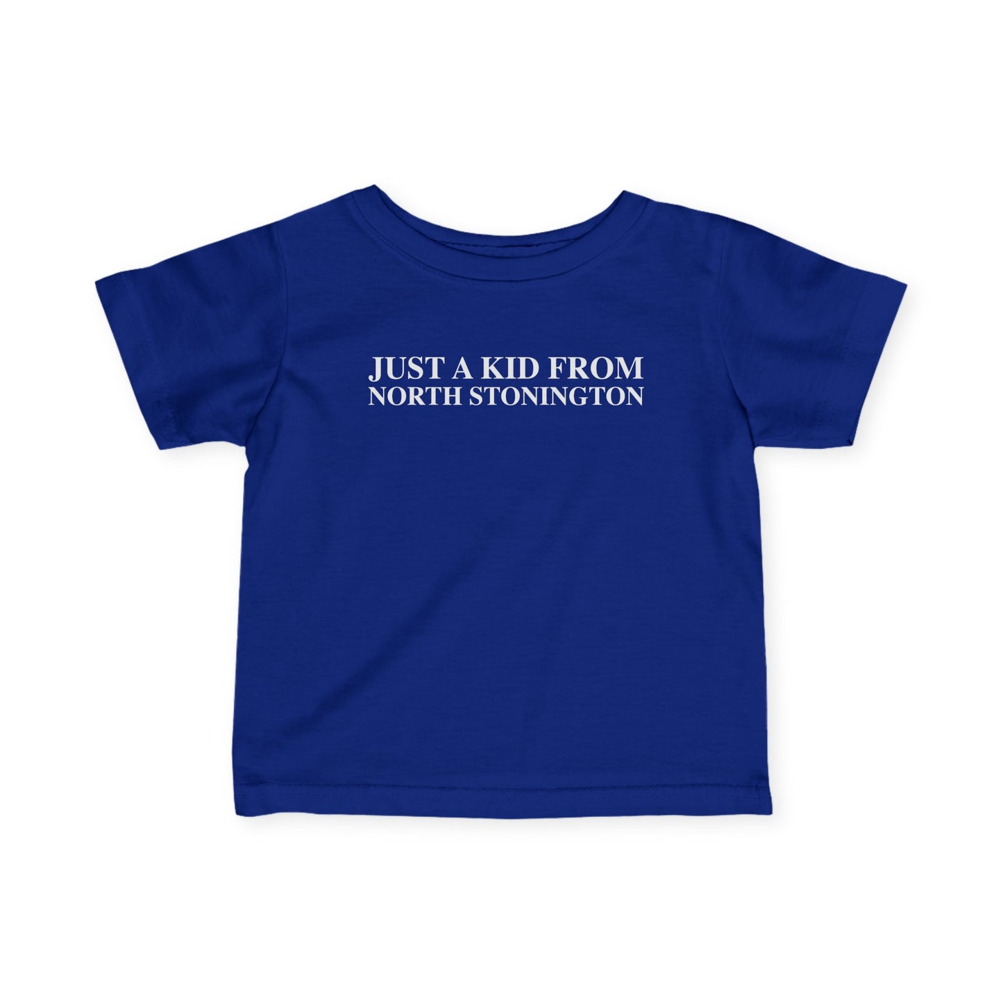 Just a kid from Stonington Infant Fine Jersey T-Shirt