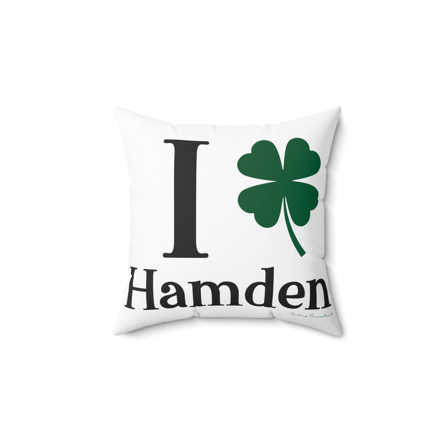 I Clover Hamden Spun Polyester Square Pillow