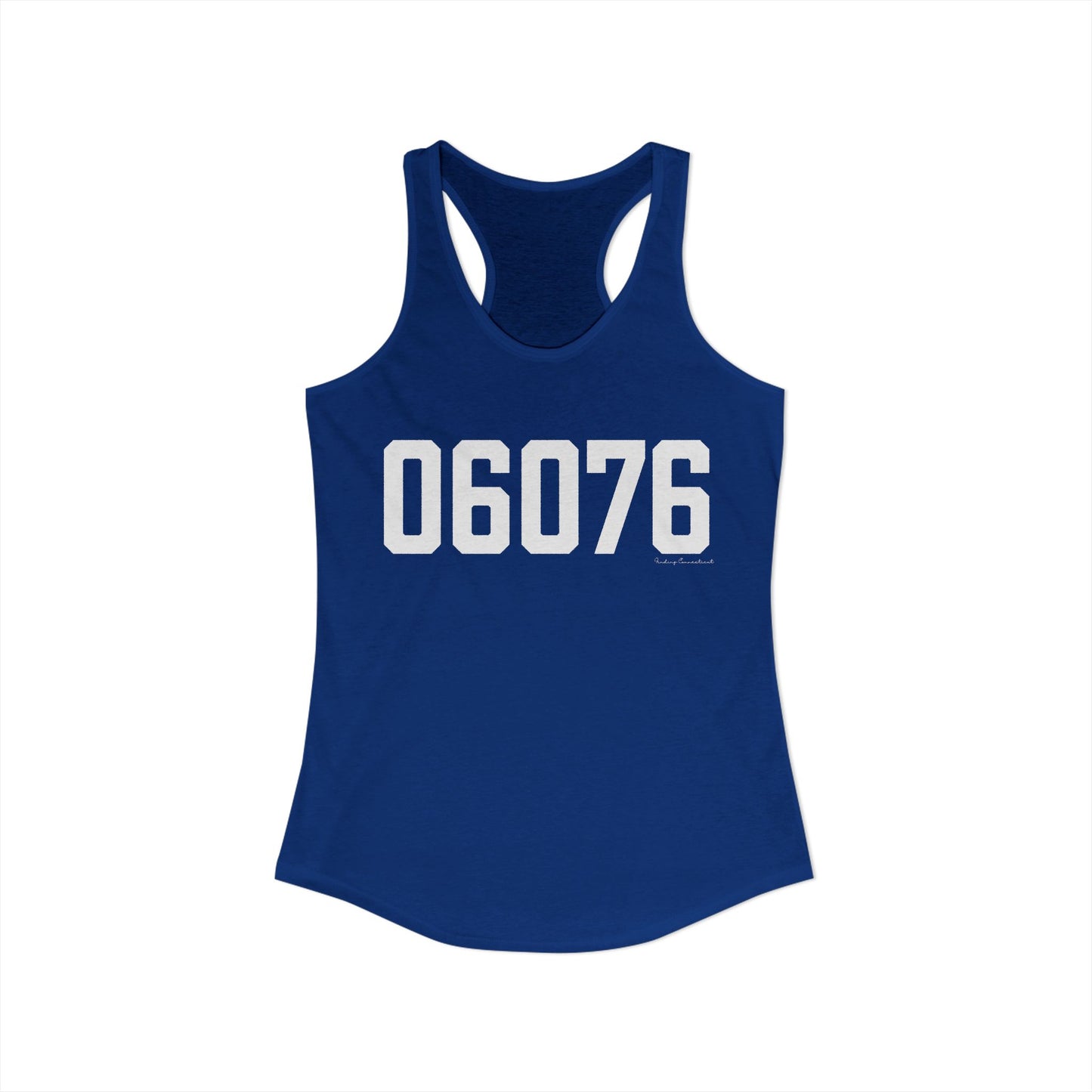 06076 Union CT Zip Code Women's Ideal Racerback Tank Top