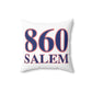 860 Salem Red, White & Blue Spun Polyester Square Pillow