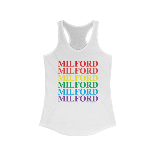 Milford Pride Women's Ideal Racerback Tank