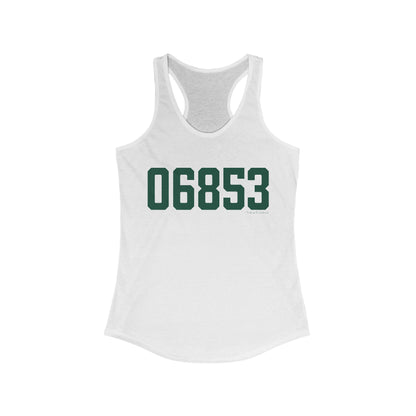 06853 Norwalk Connecticut Zip Code Women's Ideal Racerback Tank Top
