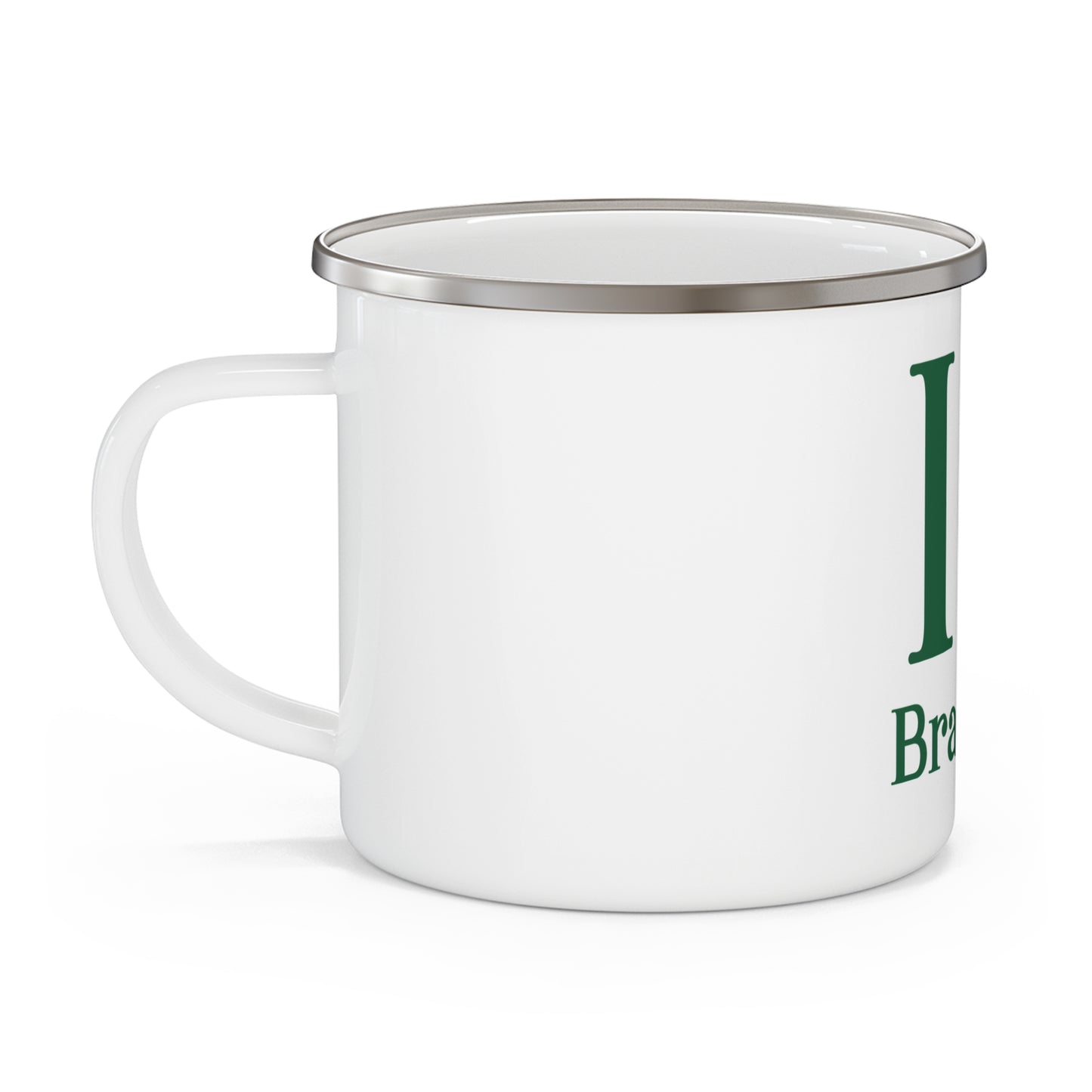 I Clover Branford Enamel Camping Mug