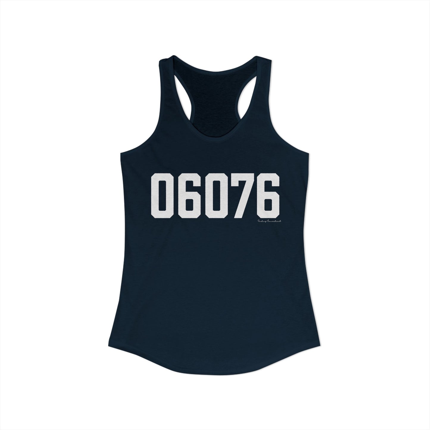 06076 Union CT Zip Code Women's Ideal Racerback Tank Top