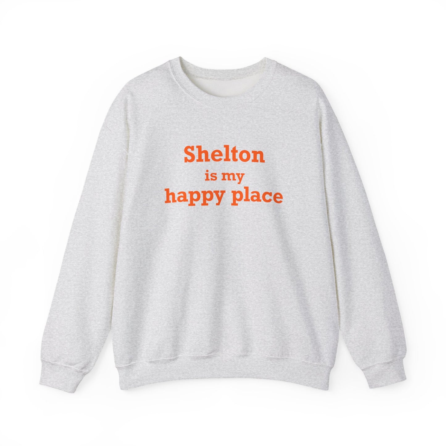 Shelton Is My Happy Place Unisex Heavy Blend™ Crewneck Sweatshirt