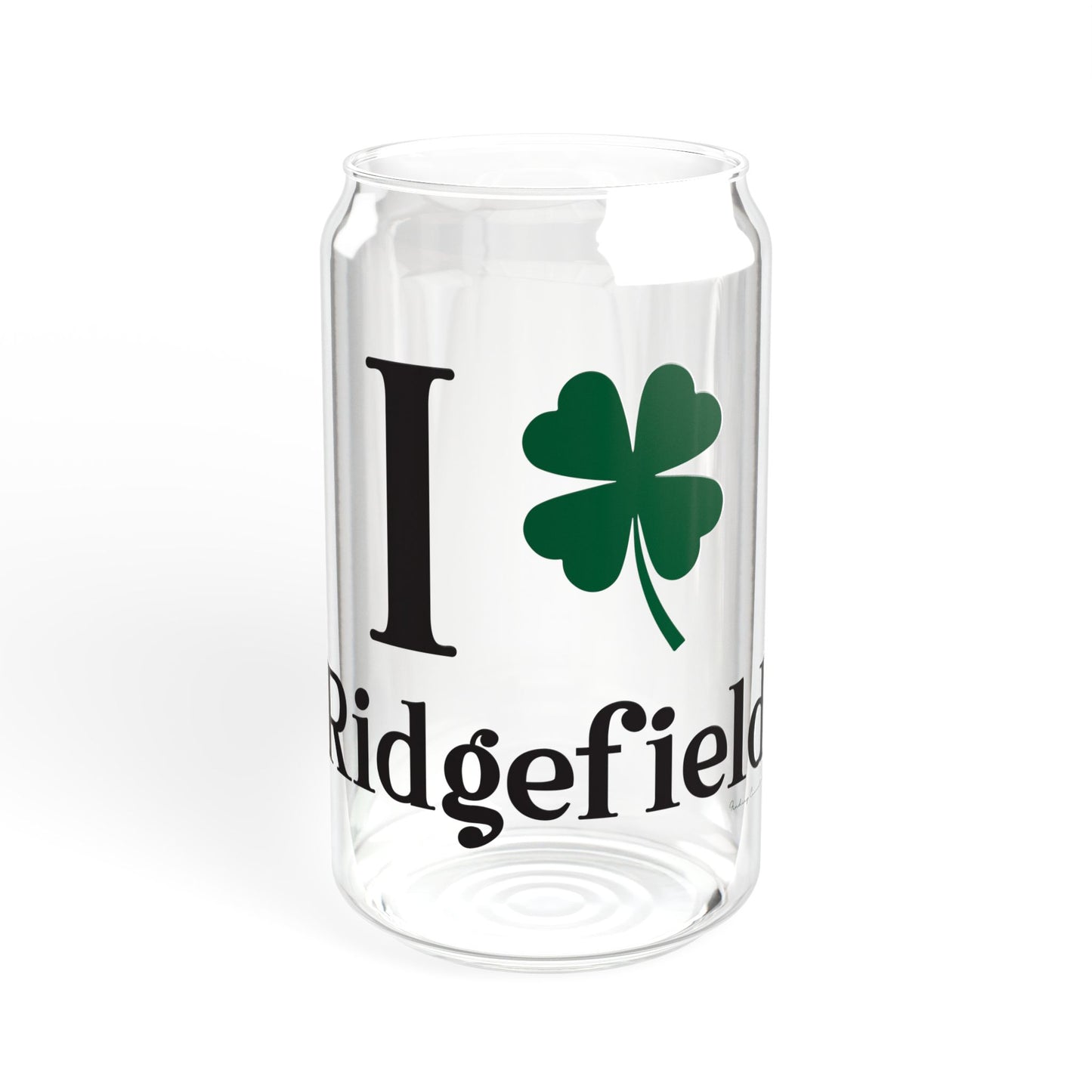 I Clover Ridgefield Sipper Glass, 16oz
