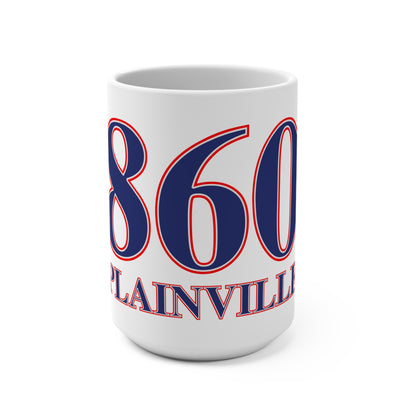 860 Plainville Red, White & Blue Mug 15oz