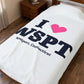 I Heart WSPT Velveteen Plush Blanket