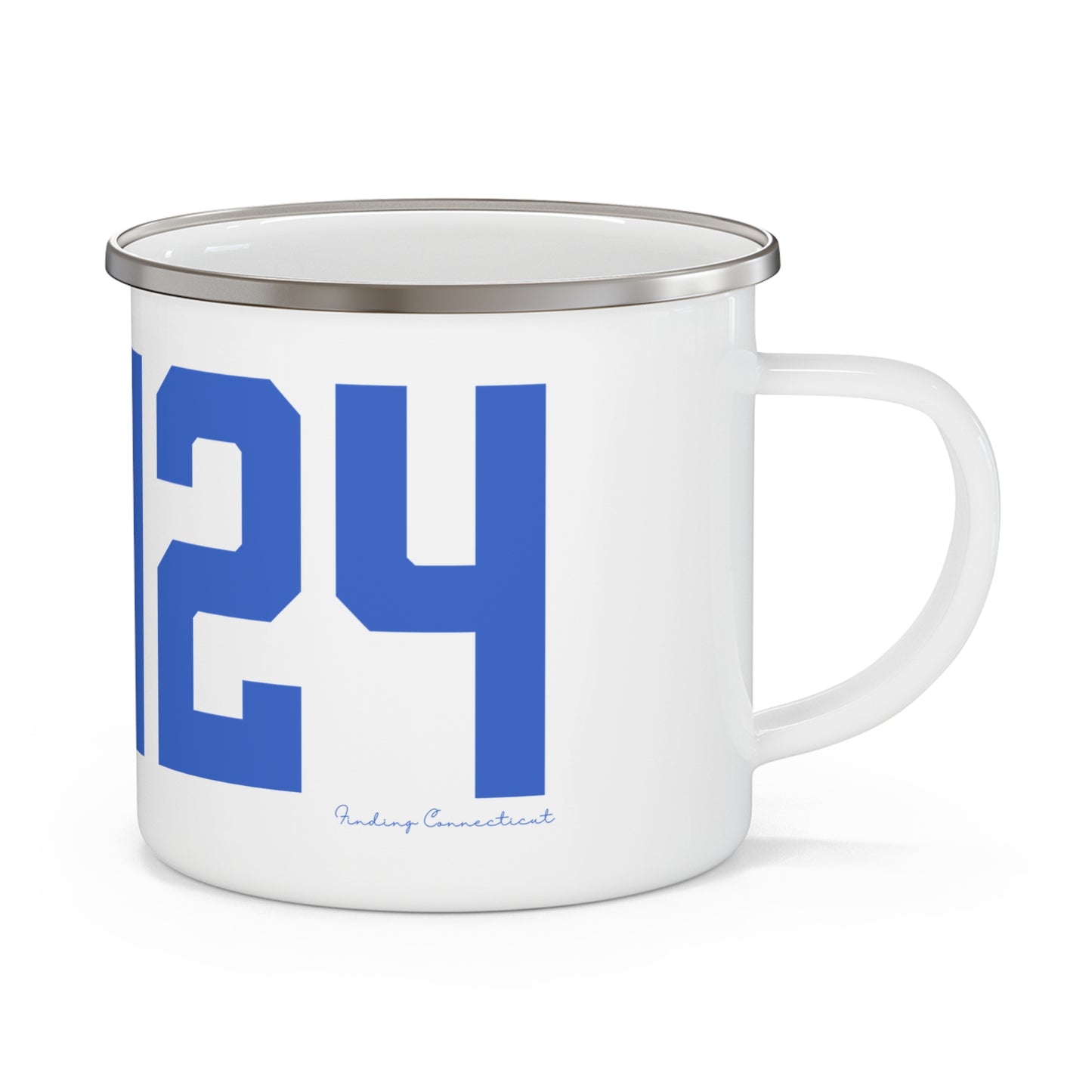 06464 East Hampton Connecticut Zip Code Enamel Camping Mug