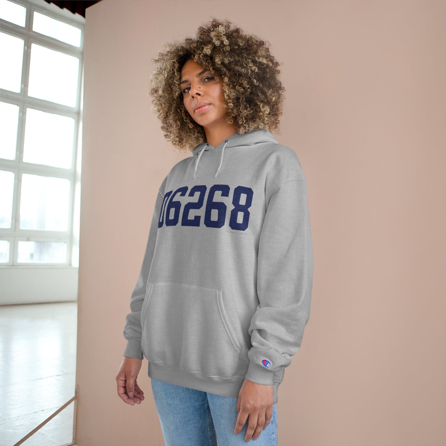 06268 - Mansfield CT Zip Code Champion Hoodie