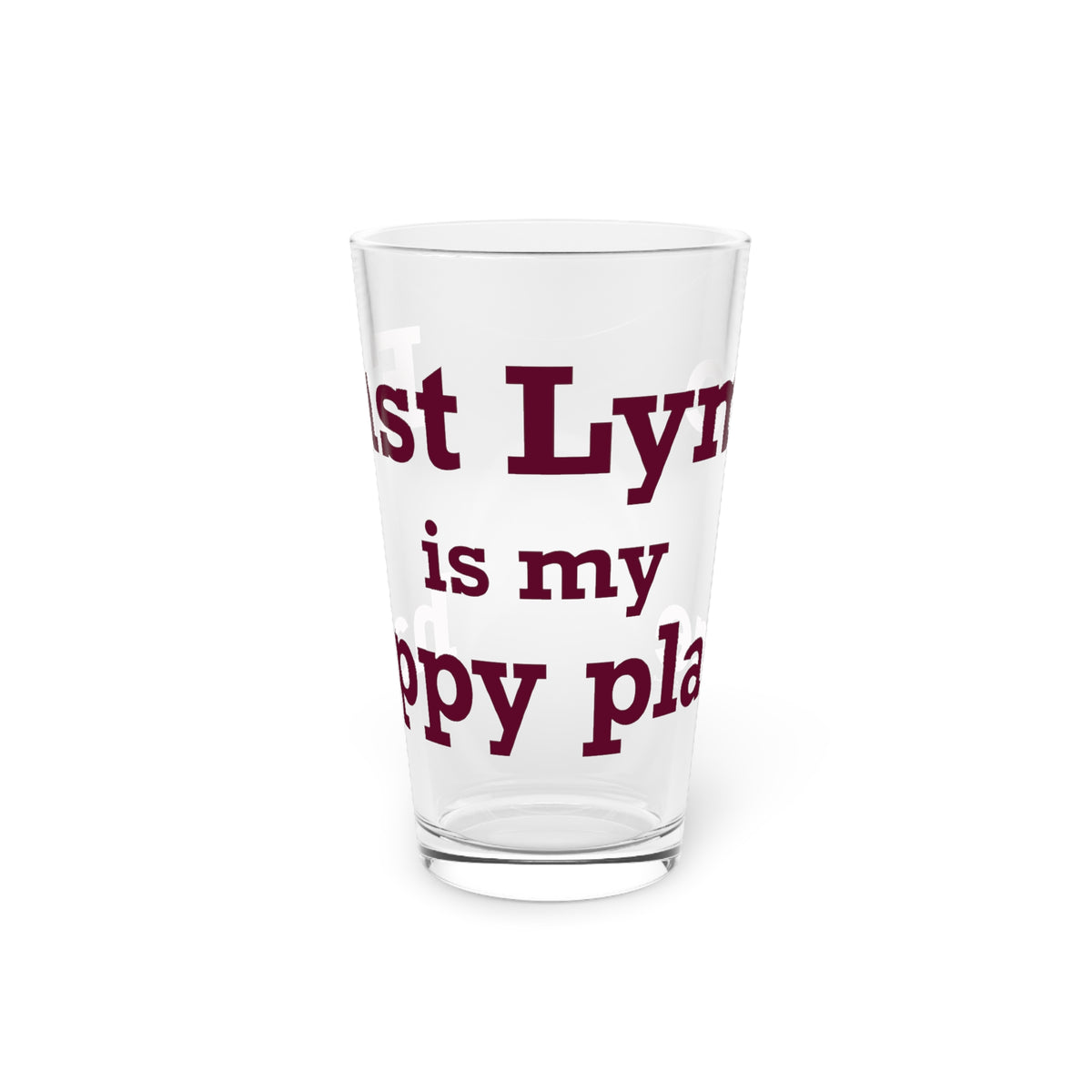 East Lyme is My Happy Place Pint Glass, 16oz