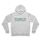 I'd rather be in New London. Unisex Sponge Fleece Pullover Hoodie