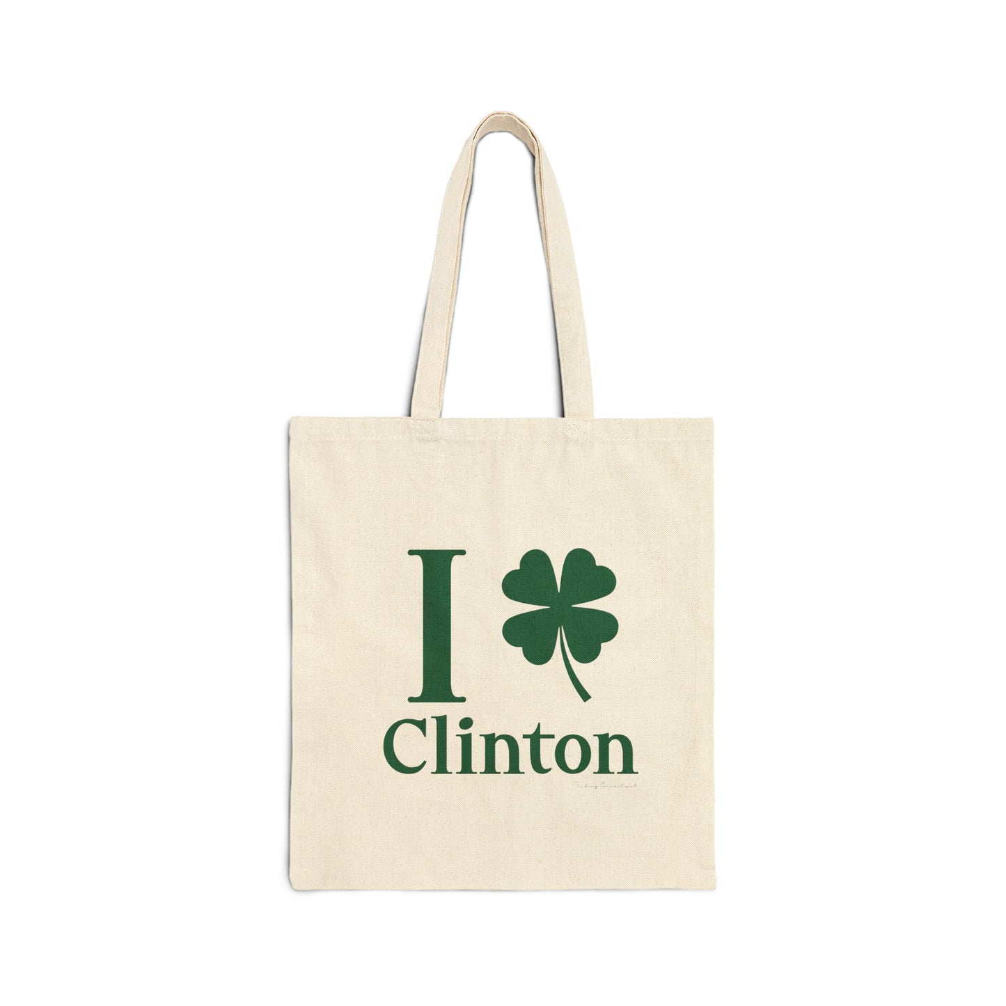 I Clover Clinton Cotton Canvas Tote Bag