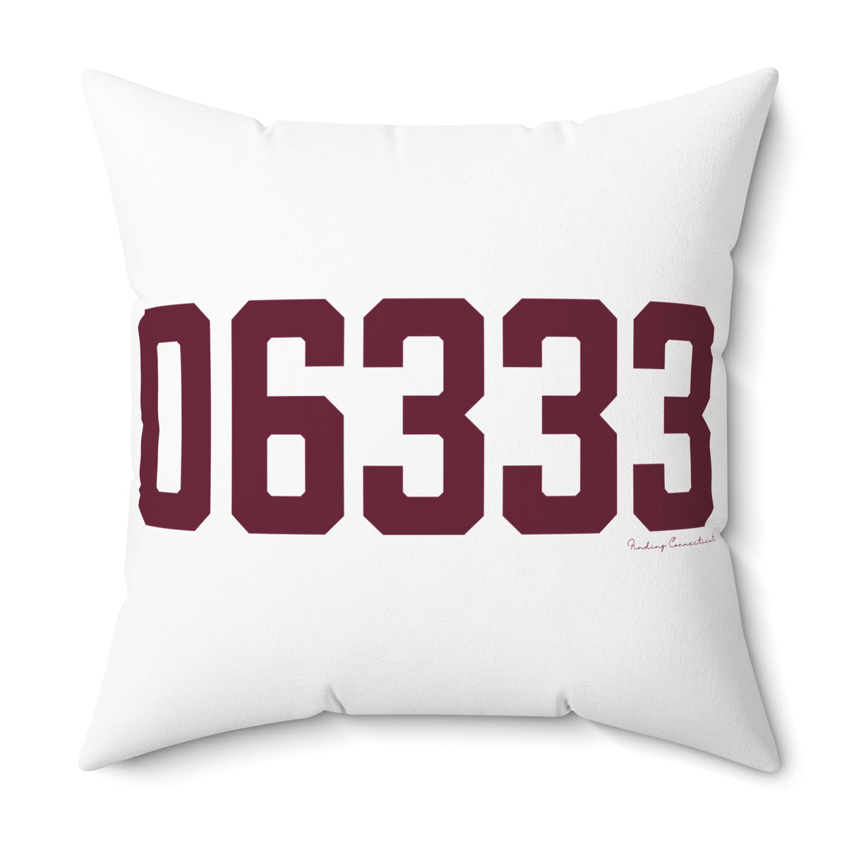 06333 East Lyme Connecticut Zip Code Spun Polyester Square Pillow