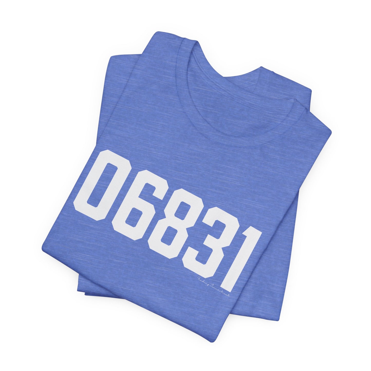 06831 - Greenwich CT Zip Code Unisex Jersey Short Sleeve T-Shirt