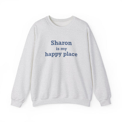 Sharon is My Happy Place Unisex Heavy Blend™ Crewneck Sweatshirt