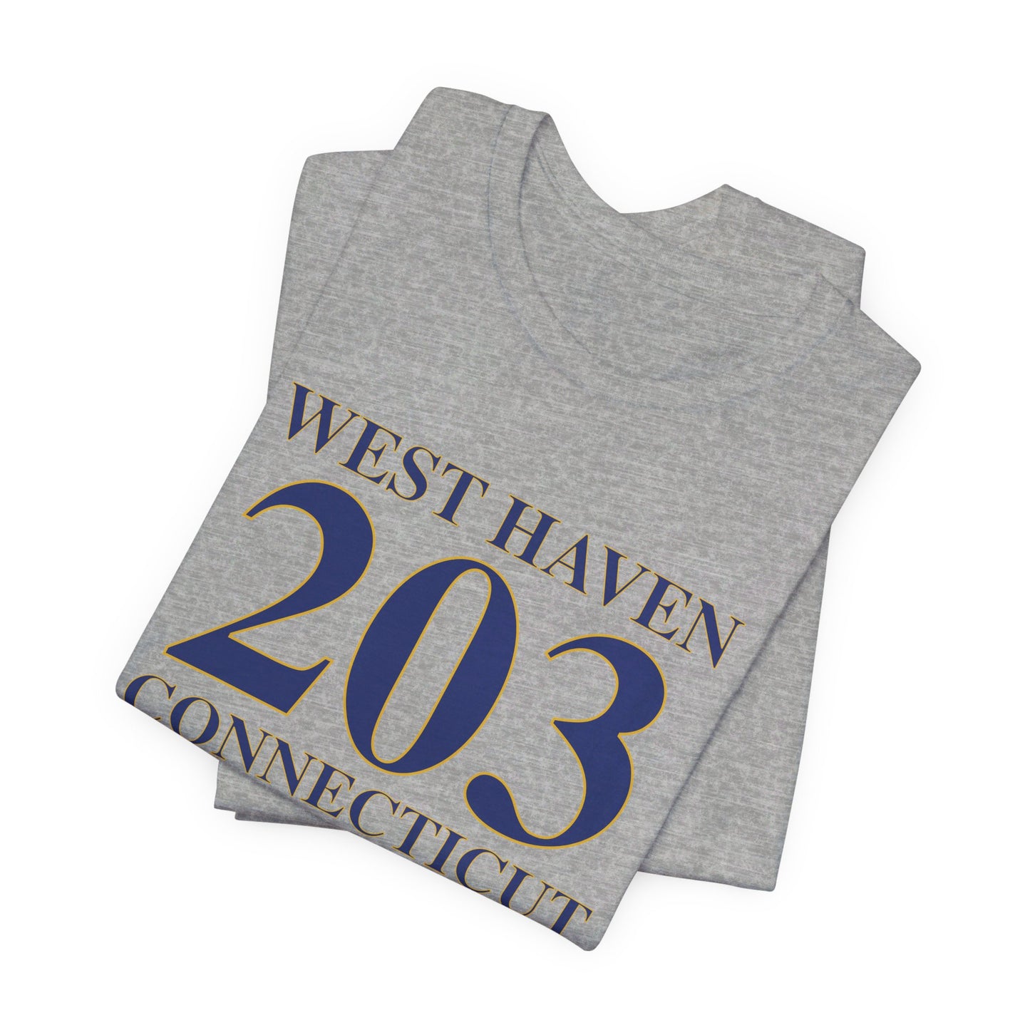 West Haven 203 Connecticut Unisex Jersey Short Sleeve Tee