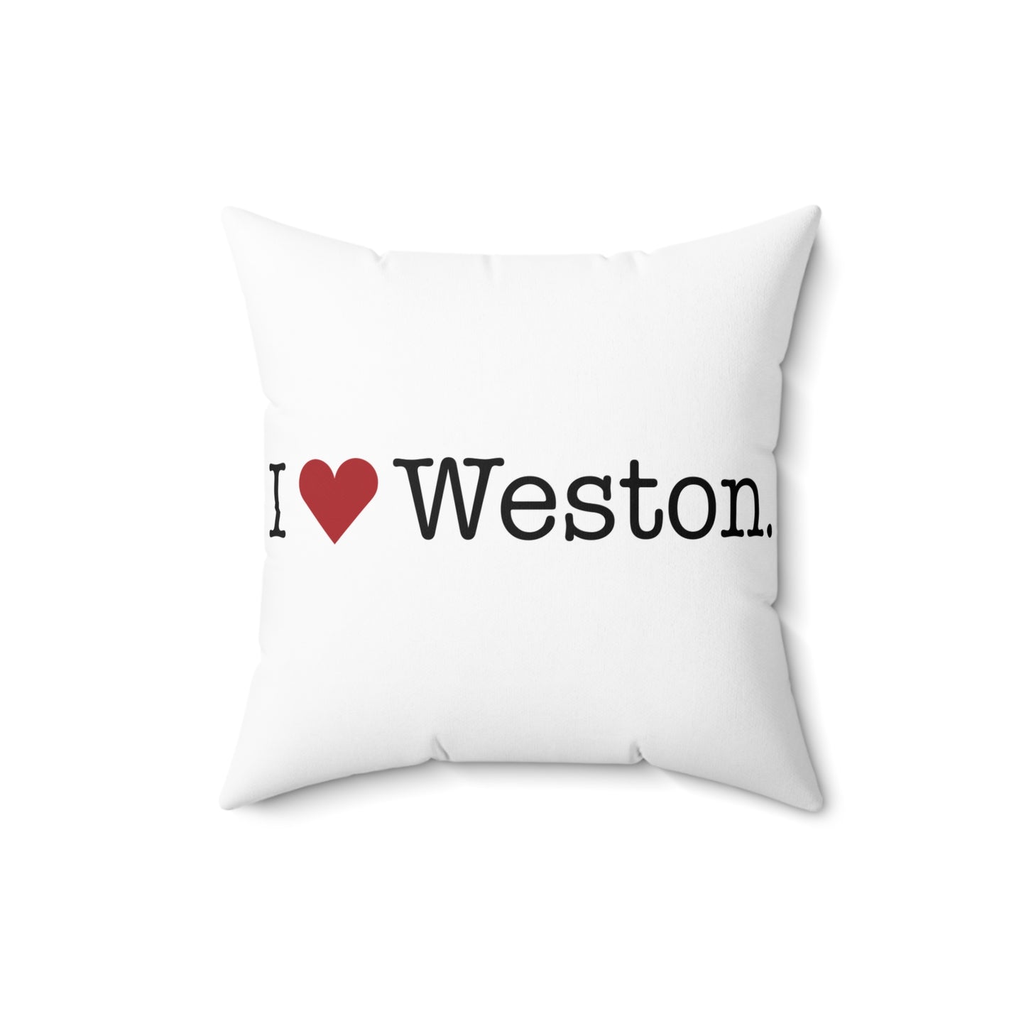 I Heart Weston. Spun Polyester Square Pillow