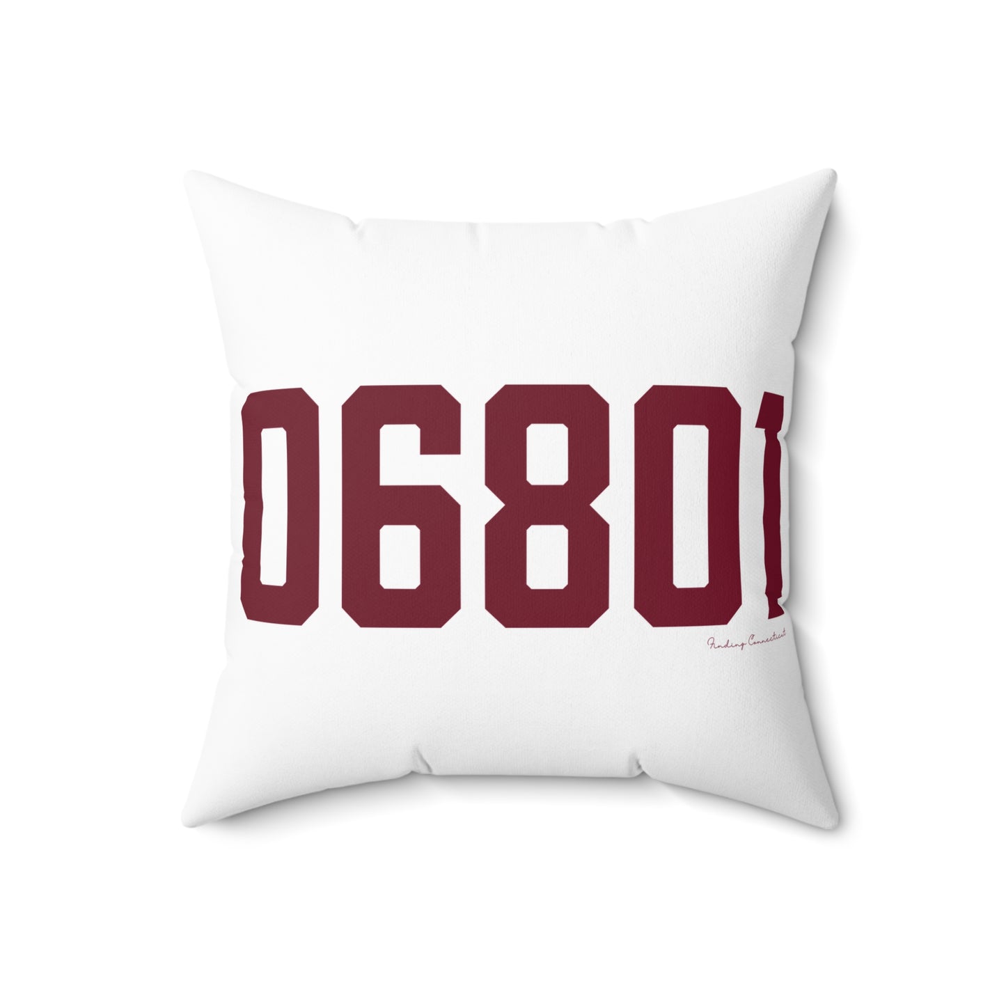06801 Bethel Connecticut Zip Code Spun Polyester Square Pillow