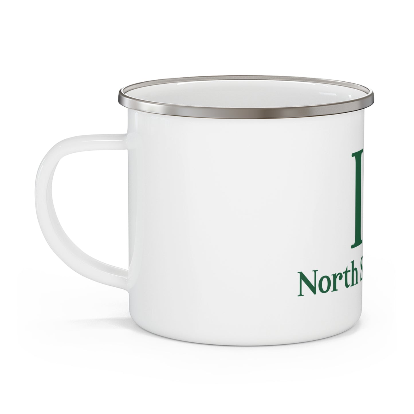 I Clover North Stonington Enamel Camping Mug