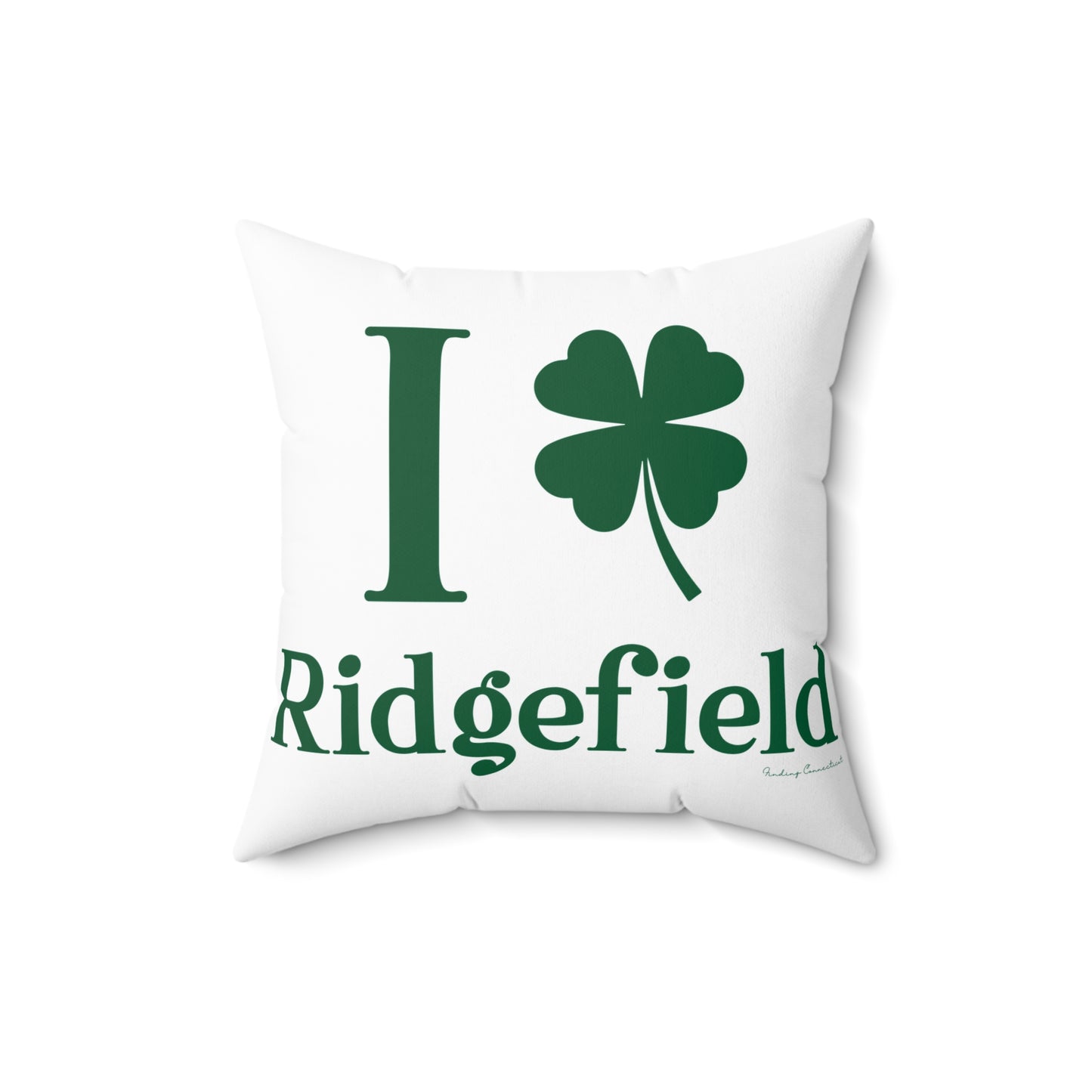 I Clover Ridgefield  Spun Polyester Square Pillow