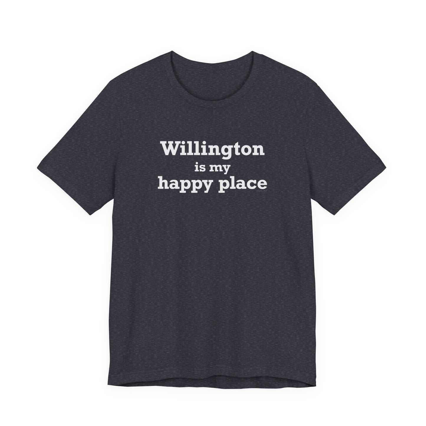 Willington is My Happy Place Unisex Jersey Short Sleeve T-Shirt