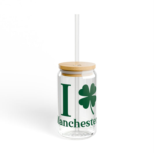 I Clover Manchester Sipper Glass, 16oz