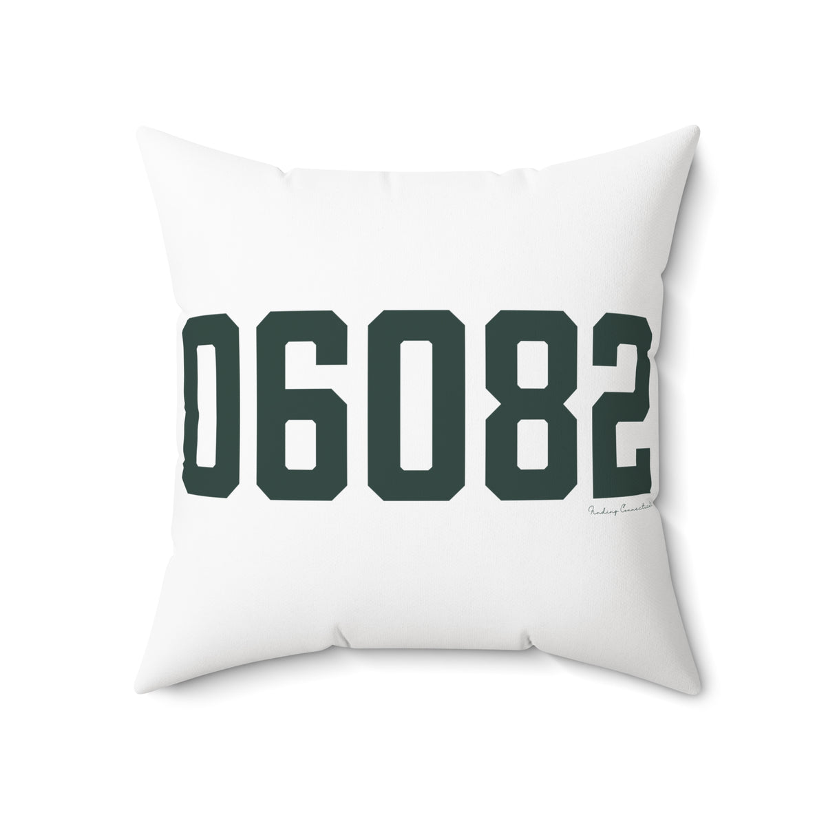 06082 Enfield Connecticut Zip Code Polyester Square Pillow