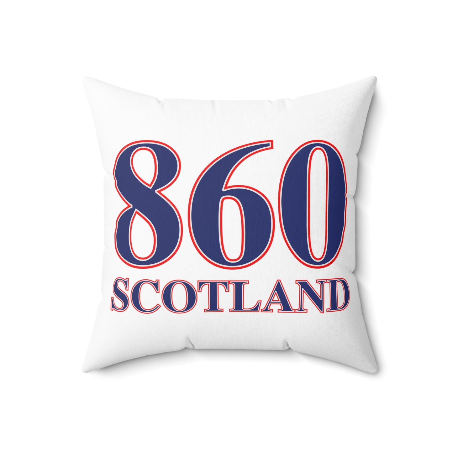 860 Scotland Red, White & Blue  Spun Polyester Square Pillow