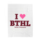 I Heart BTHL Velveteen Plush Blanket