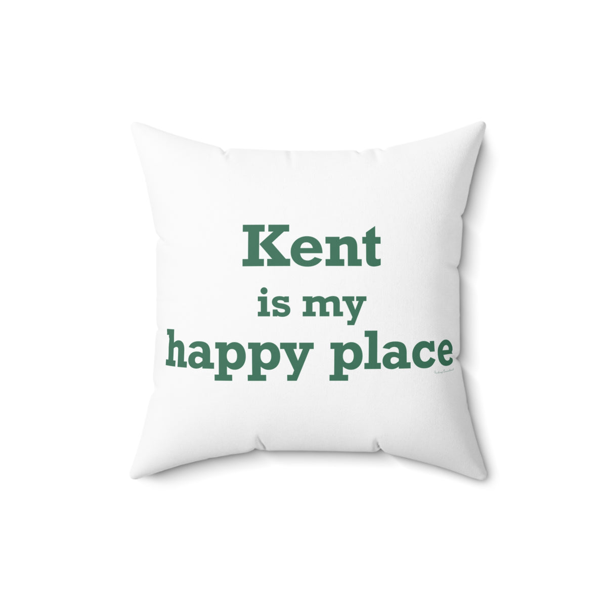 Kent is My Happy Place Polyester Square Pillow