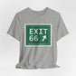 Vintage Exit 66 WCP Sign Unisex Jersey Short Sleeve T-Shirt