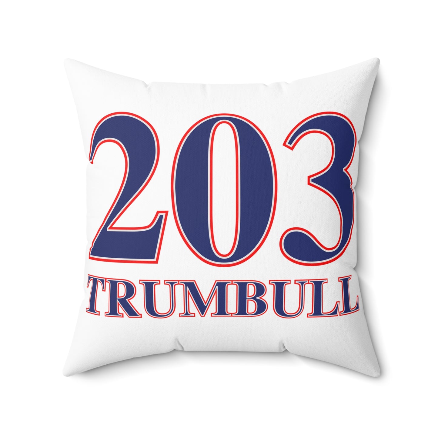 203 Trumbull Red White & Blue Spun Polyester Square Pillow