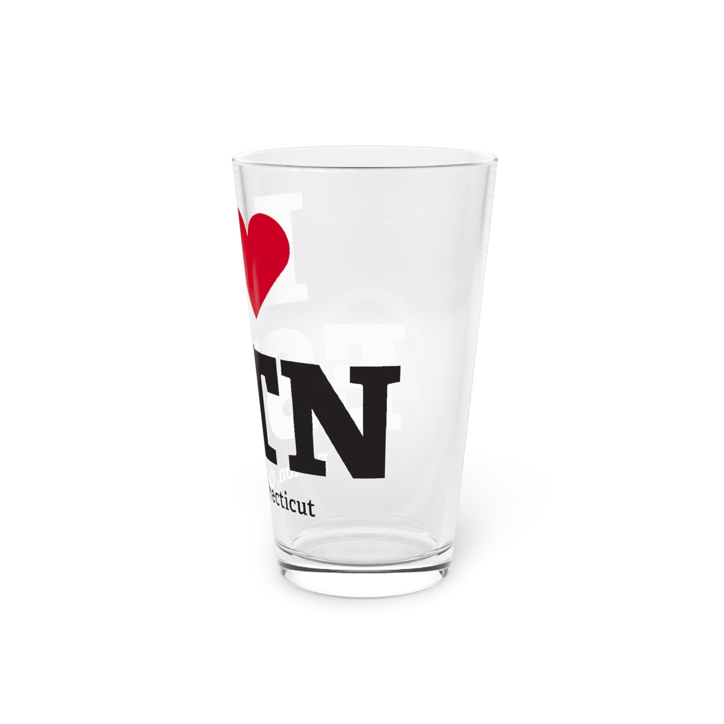 I Heart ESTN Pint Glass, 16oz