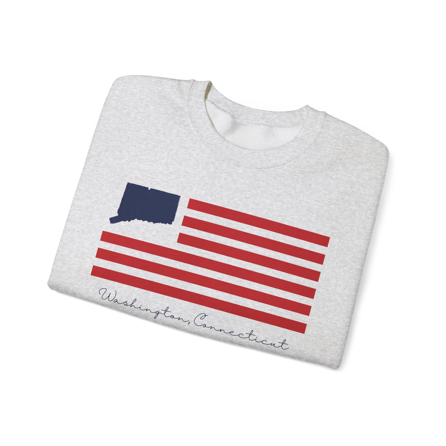 Washington Connecticut Flag  Unisex Heavy Blend™ Crewneck Sweatshirt
