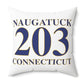 Naugatuck 203 Connecticut Polyester Square Pillow