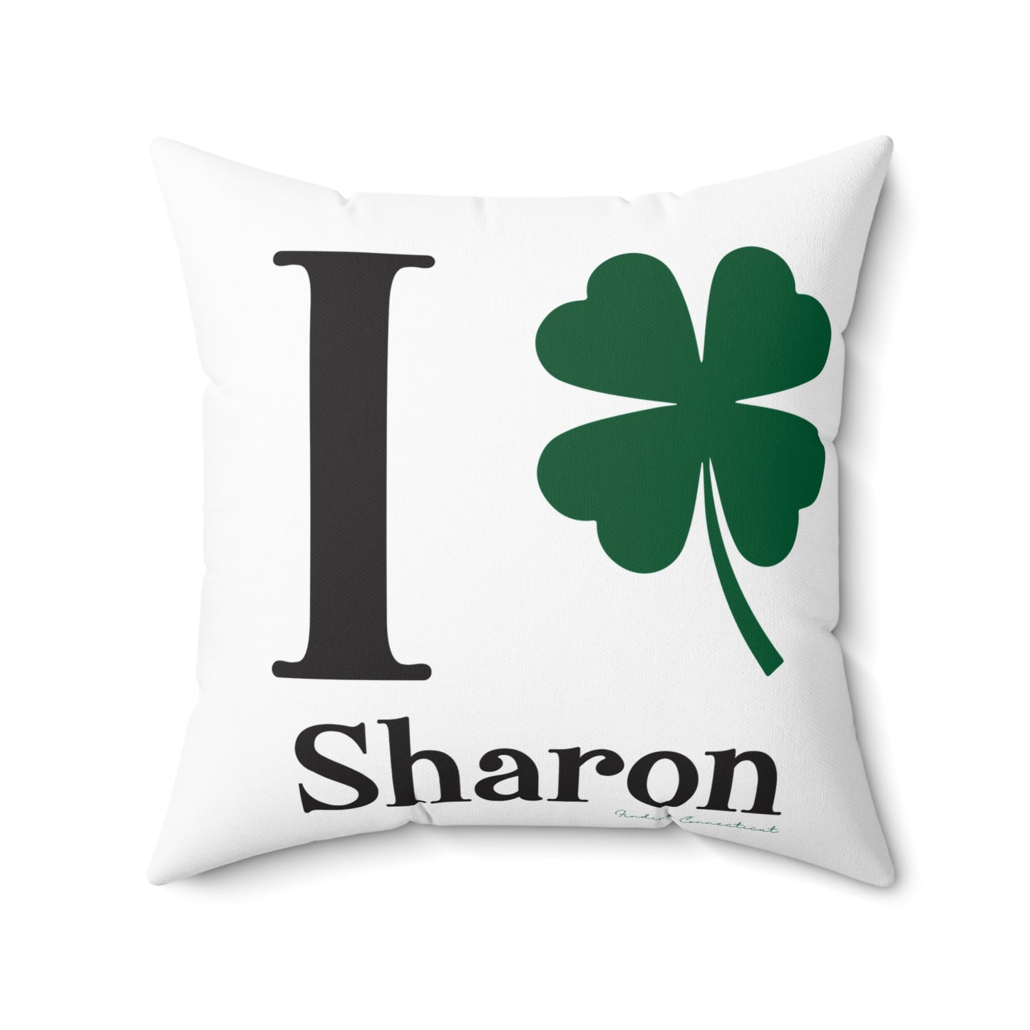 I Clover Sharon Spun Polyester Square Pillow