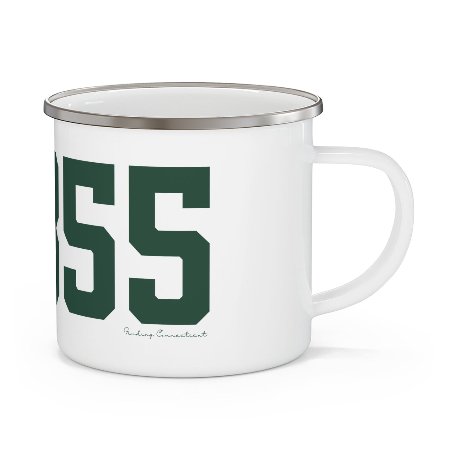06855 Norwalk Connecticut Zip Code  Enamel Camping Mug