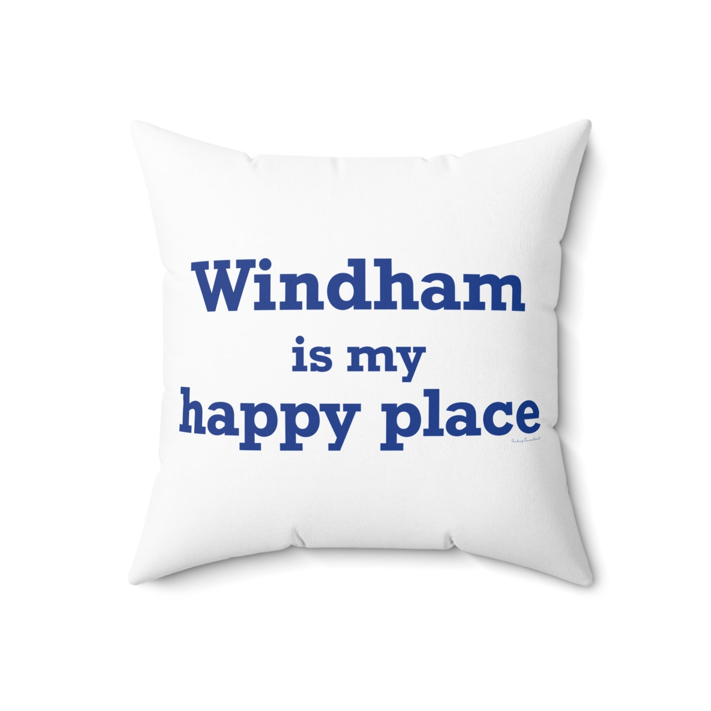 Windham is My Happy Place Spun Polyester Square Pillow