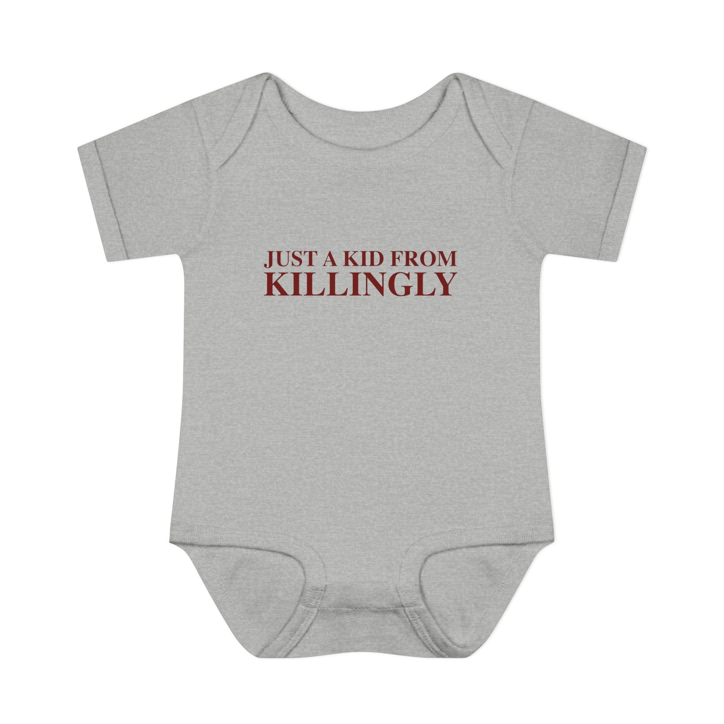 Just a kid from Killingly Infant Baby Rib Bodysuit