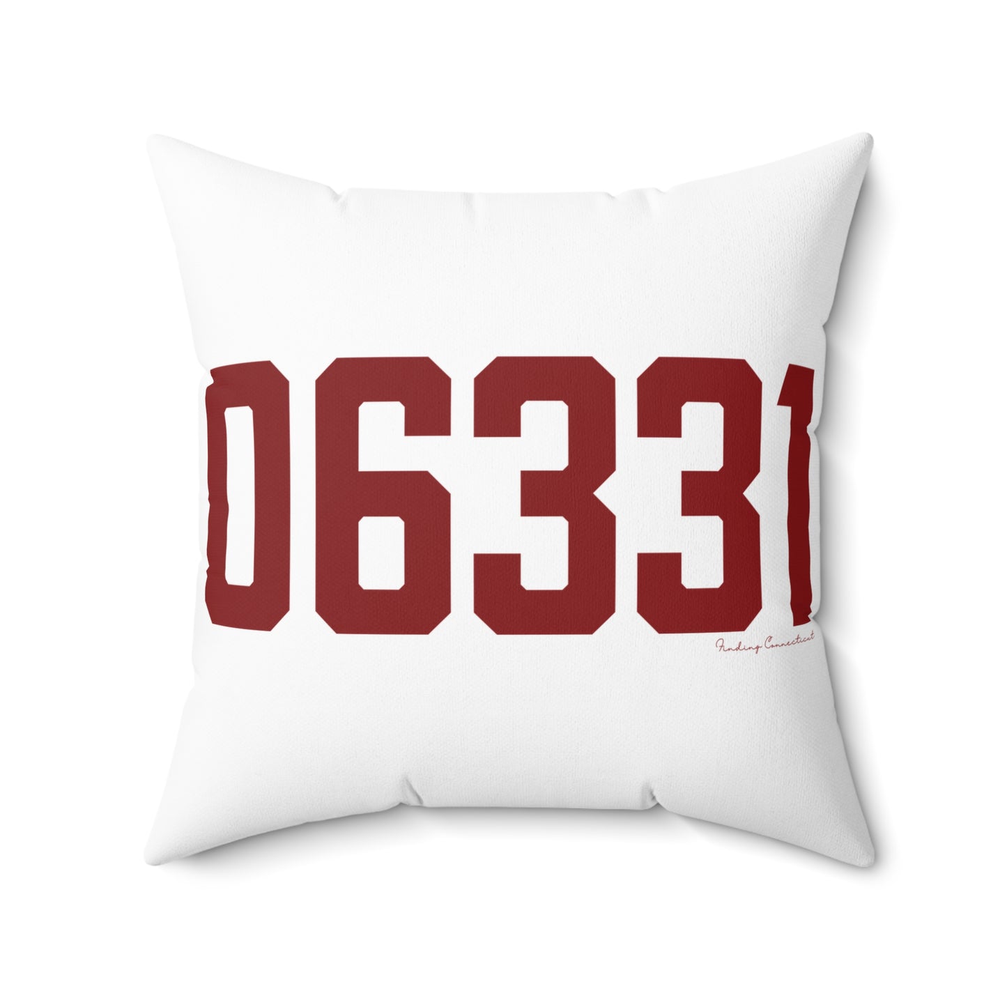06331 Canterbury Connecticut Zip Code Spun Polyester Square Pillow