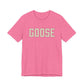 Goose Zip Code Cream & Purple Unisex Jersey Short Sleeve T-Shirt