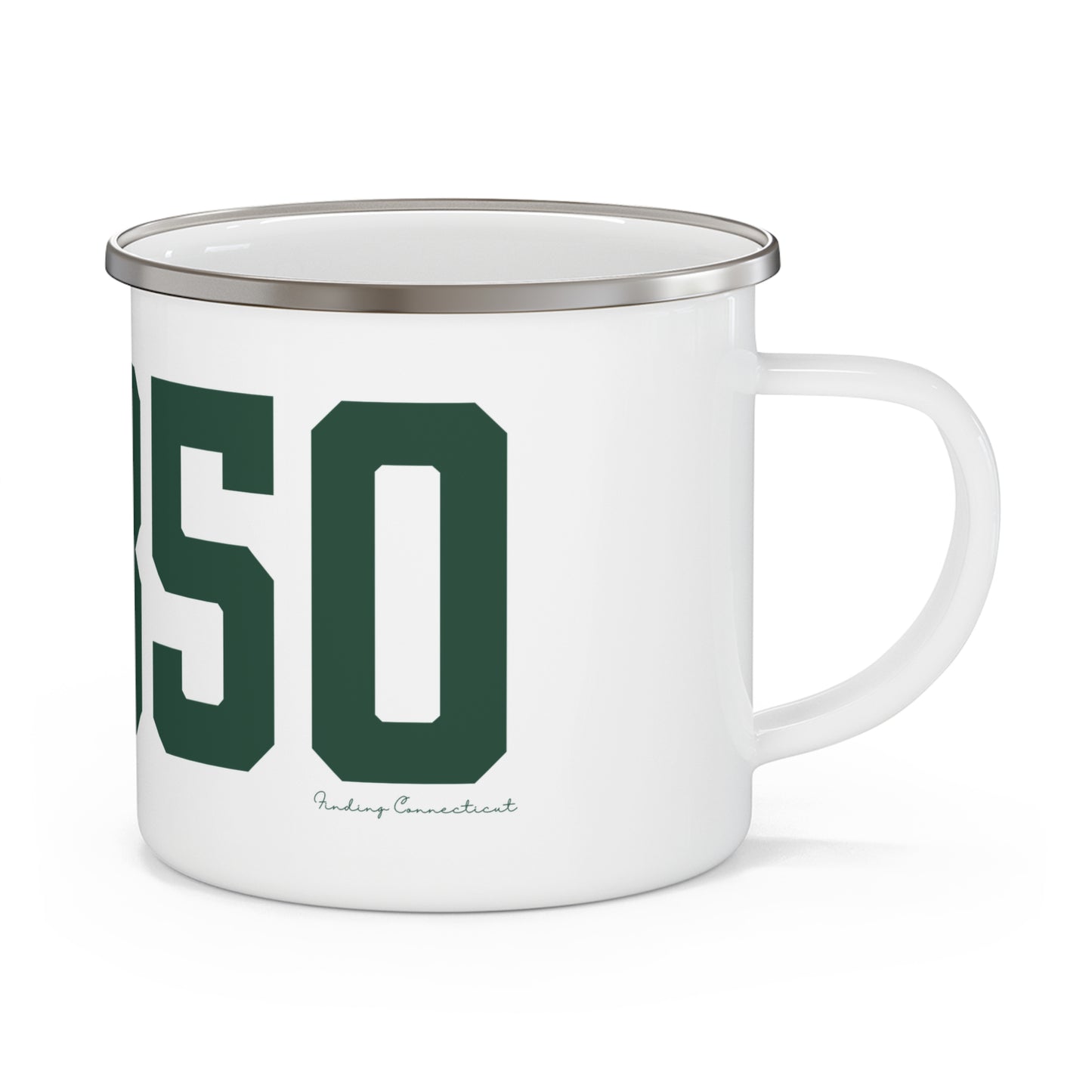 06850 Norwalk Connecticut Zip Code Enamel Camping Mug